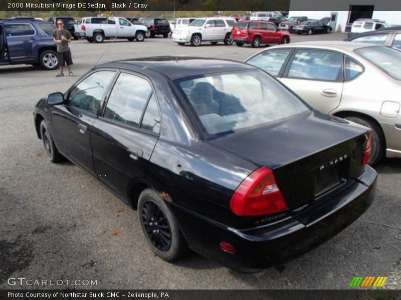 Black / Gray 2000 Mitsubishi Mirage DE Sedan