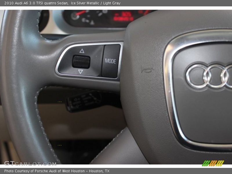 Ice Silver Metallic / Light Gray 2010 Audi A6 3.0 TFSI quattro Sedan