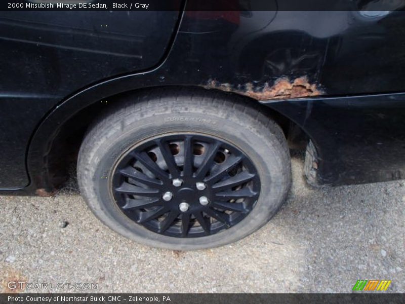 Black / Gray 2000 Mitsubishi Mirage DE Sedan