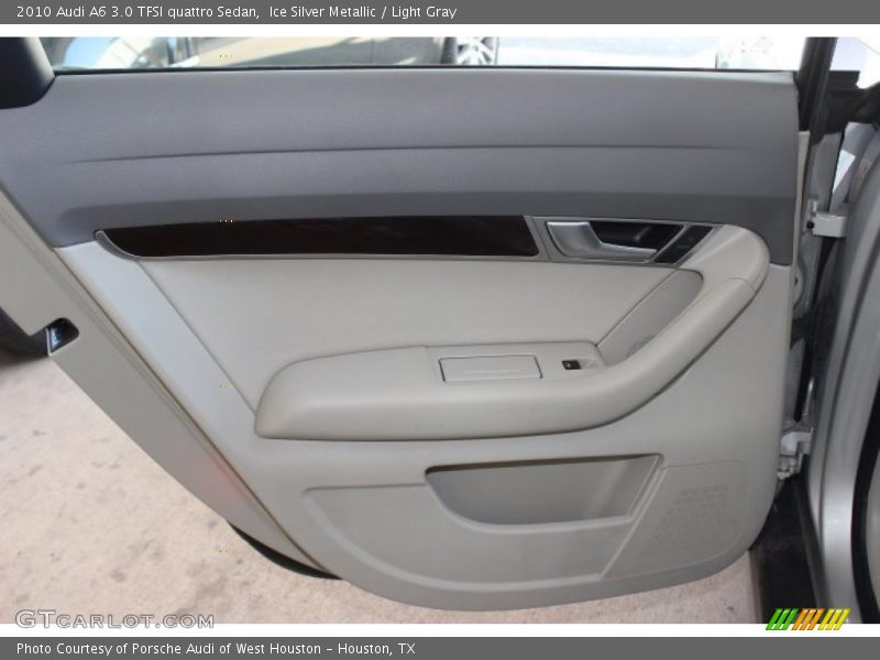 Ice Silver Metallic / Light Gray 2010 Audi A6 3.0 TFSI quattro Sedan