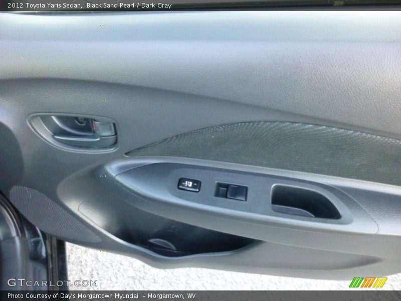Black Sand Pearl / Dark Gray 2012 Toyota Yaris Sedan