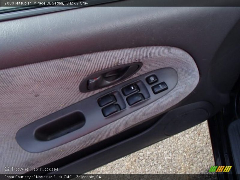 Black / Gray 2000 Mitsubishi Mirage DE Sedan