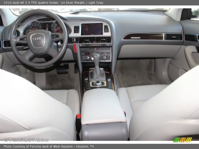 Ice Silver Metallic / Light Gray 2010 Audi A6 3.0 TFSI quattro Sedan