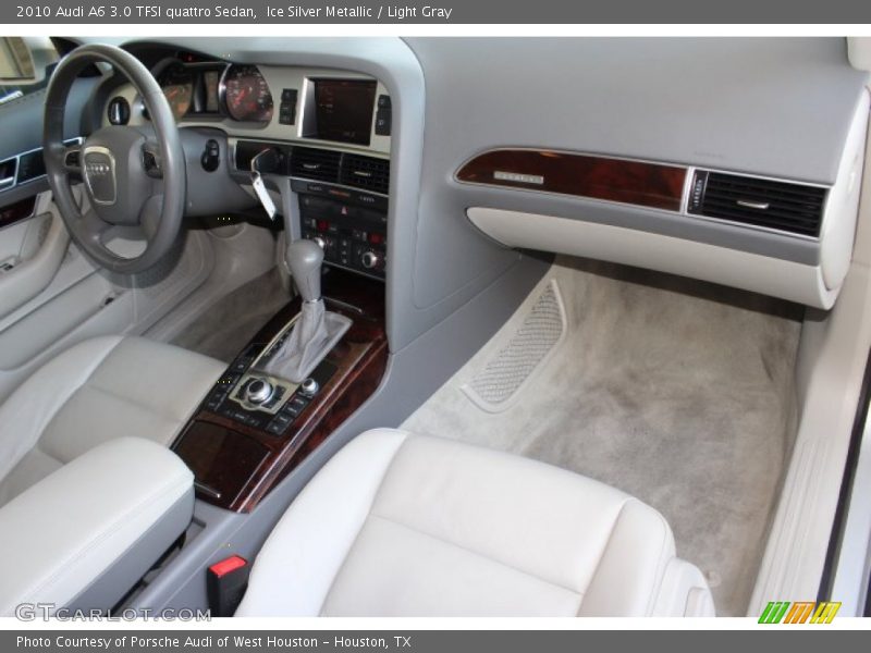 Ice Silver Metallic / Light Gray 2010 Audi A6 3.0 TFSI quattro Sedan