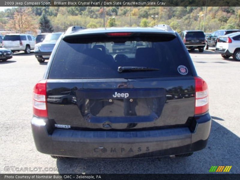 Brilliant Black Crystal Pearl / Dark Slate Gray/Medium Slate Gray 2009 Jeep Compass Sport