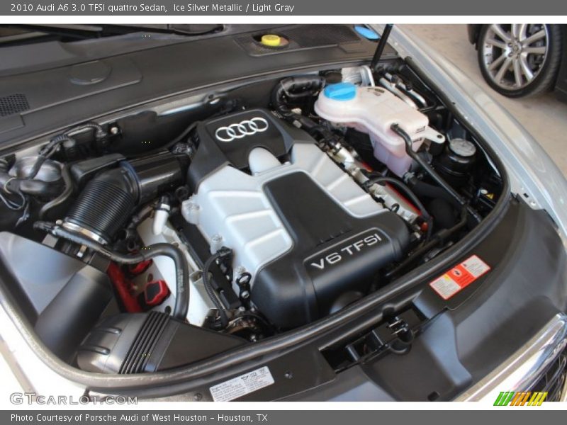 Ice Silver Metallic / Light Gray 2010 Audi A6 3.0 TFSI quattro Sedan