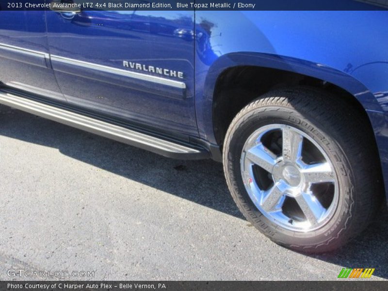 Blue Topaz Metallic / Ebony 2013 Chevrolet Avalanche LTZ 4x4 Black Diamond Edition