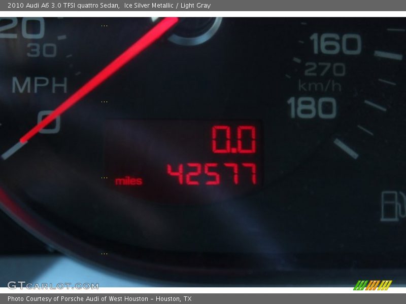 Ice Silver Metallic / Light Gray 2010 Audi A6 3.0 TFSI quattro Sedan