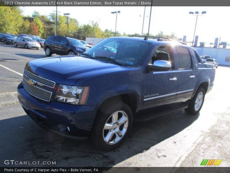 Blue Topaz Metallic / Ebony 2013 Chevrolet Avalanche LTZ 4x4 Black Diamond Edition