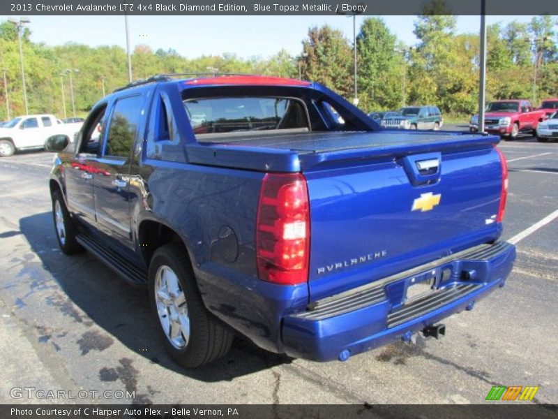 Blue Topaz Metallic / Ebony 2013 Chevrolet Avalanche LTZ 4x4 Black Diamond Edition