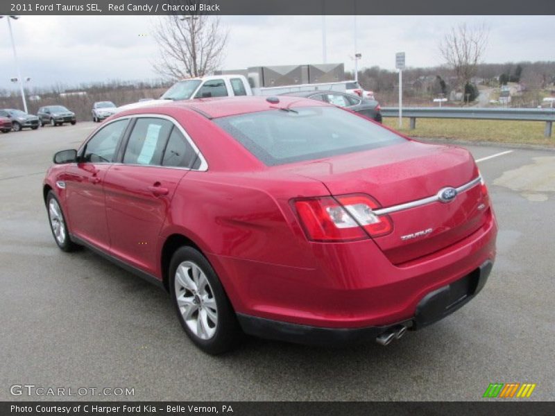 Red Candy / Charcoal Black 2011 Ford Taurus SEL