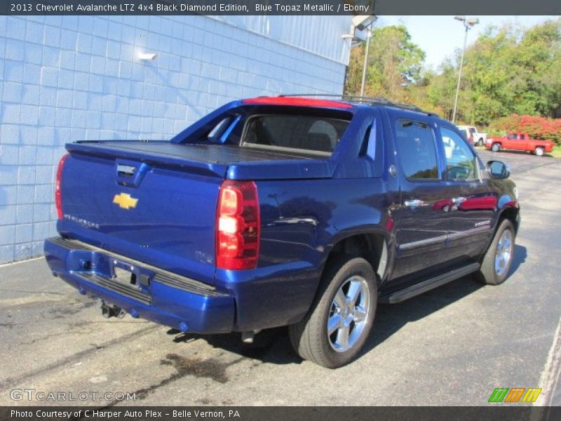 Blue Topaz Metallic / Ebony 2013 Chevrolet Avalanche LTZ 4x4 Black Diamond Edition