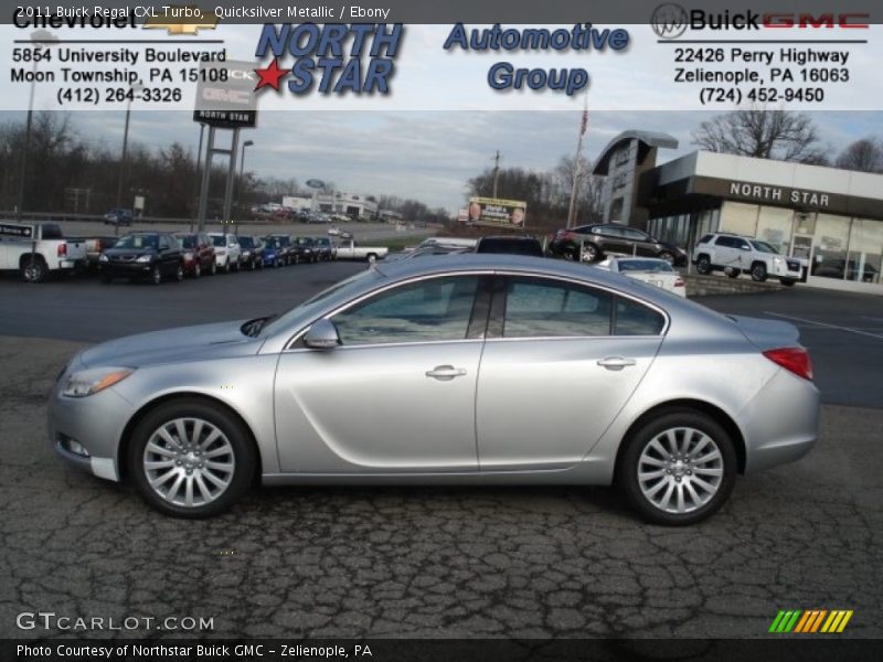 Quicksilver Metallic / Ebony 2011 Buick Regal CXL Turbo