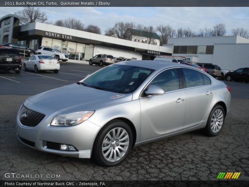 Quicksilver Metallic / Ebony 2011 Buick Regal CXL Turbo