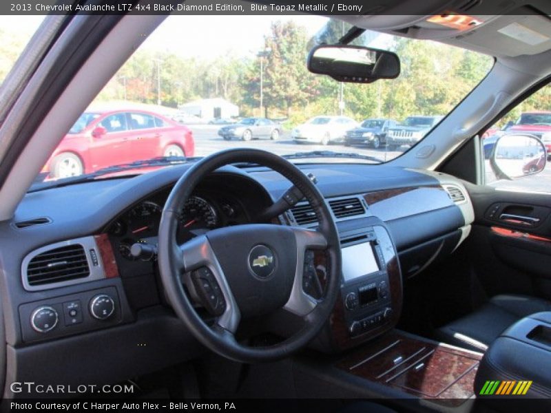 Blue Topaz Metallic / Ebony 2013 Chevrolet Avalanche LTZ 4x4 Black Diamond Edition