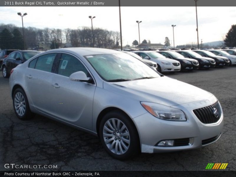 Quicksilver Metallic / Ebony 2011 Buick Regal CXL Turbo