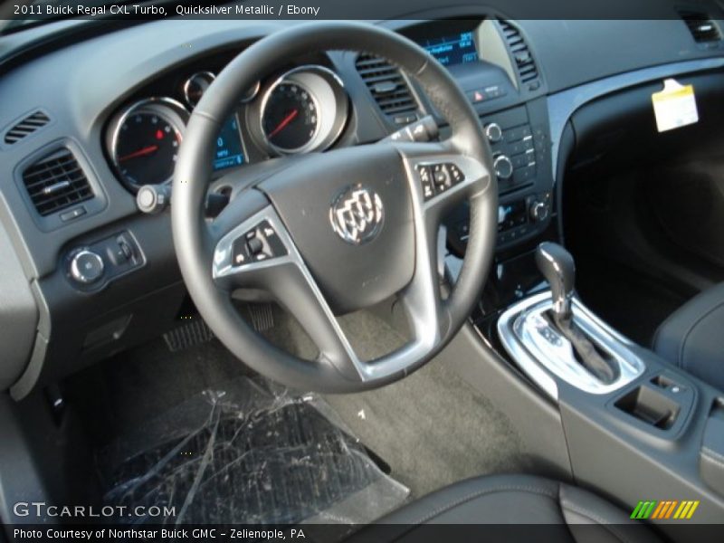 Quicksilver Metallic / Ebony 2011 Buick Regal CXL Turbo