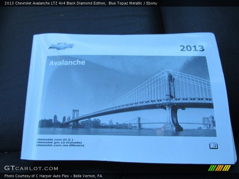 Blue Topaz Metallic / Ebony 2013 Chevrolet Avalanche LTZ 4x4 Black Diamond Edition