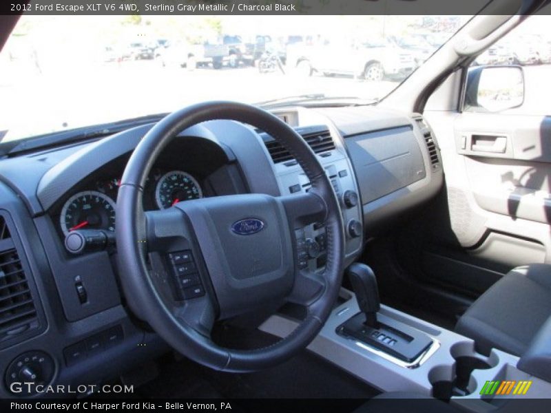 Sterling Gray Metallic / Charcoal Black 2012 Ford Escape XLT V6 4WD