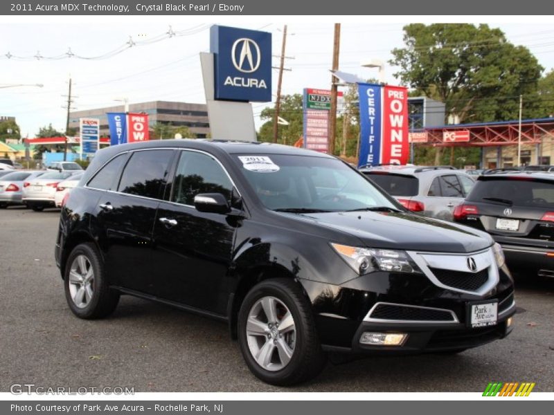 Crystal Black Pearl / Ebony 2011 Acura MDX Technology