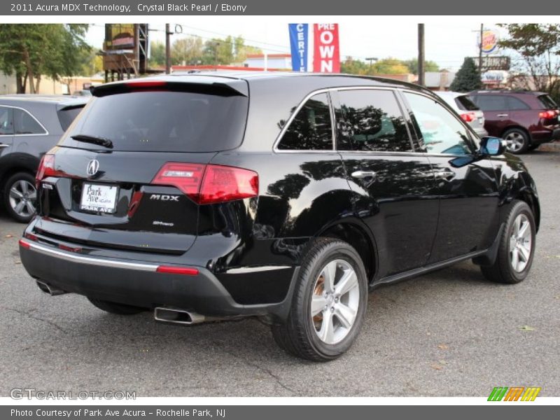 Crystal Black Pearl / Ebony 2011 Acura MDX Technology