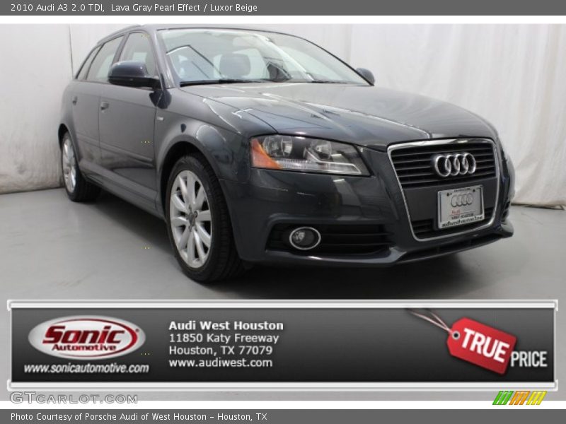 Lava Gray Pearl Effect / Luxor Beige 2010 Audi A3 2.0 TDI
