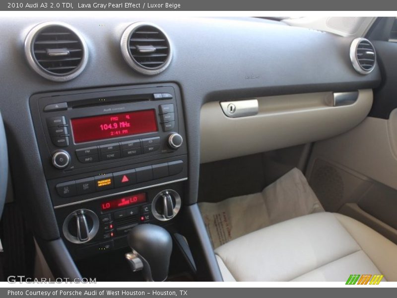 Lava Gray Pearl Effect / Luxor Beige 2010 Audi A3 2.0 TDI