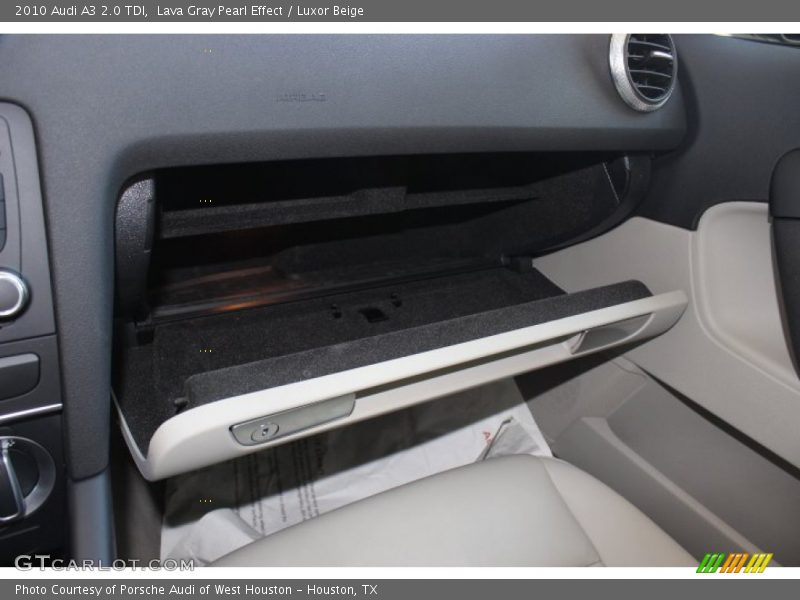 Lava Gray Pearl Effect / Luxor Beige 2010 Audi A3 2.0 TDI