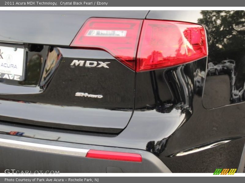 Crystal Black Pearl / Ebony 2011 Acura MDX Technology
