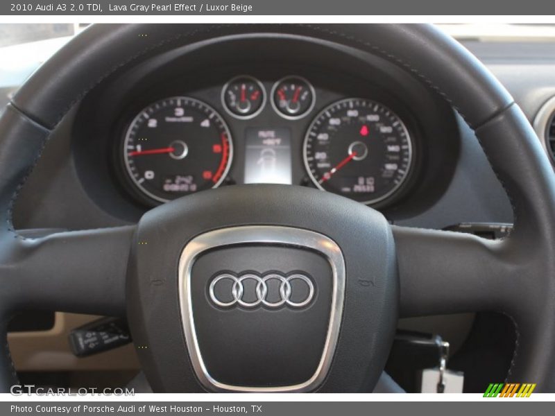 Lava Gray Pearl Effect / Luxor Beige 2010 Audi A3 2.0 TDI
