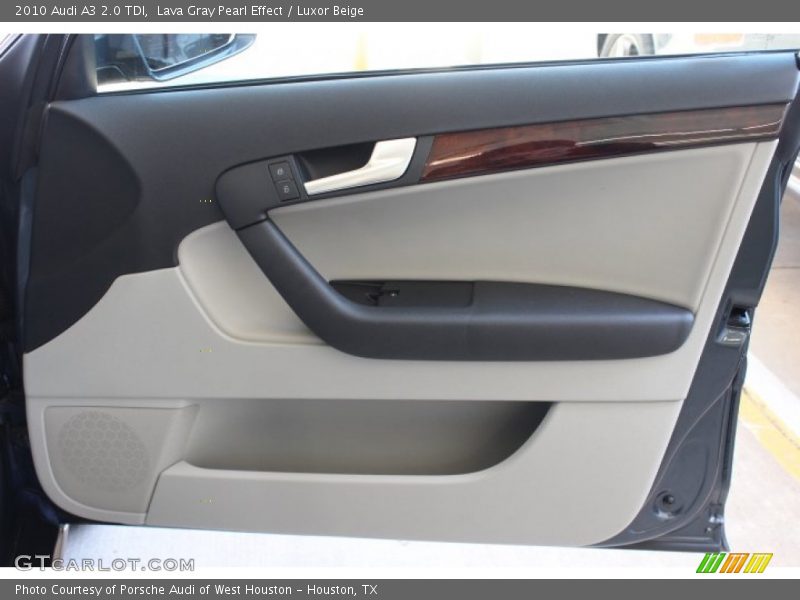 Lava Gray Pearl Effect / Luxor Beige 2010 Audi A3 2.0 TDI