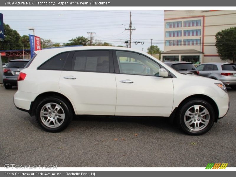 Aspen White Pearl / Parchment 2009 Acura MDX Technology