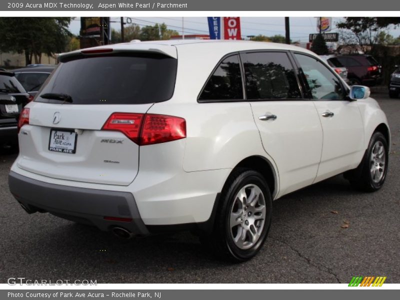 Aspen White Pearl / Parchment 2009 Acura MDX Technology