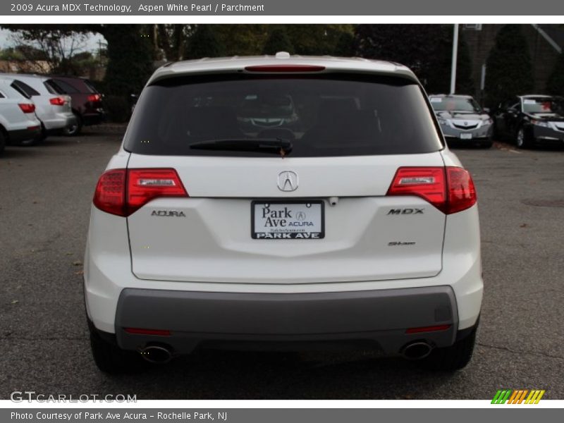 Aspen White Pearl / Parchment 2009 Acura MDX Technology