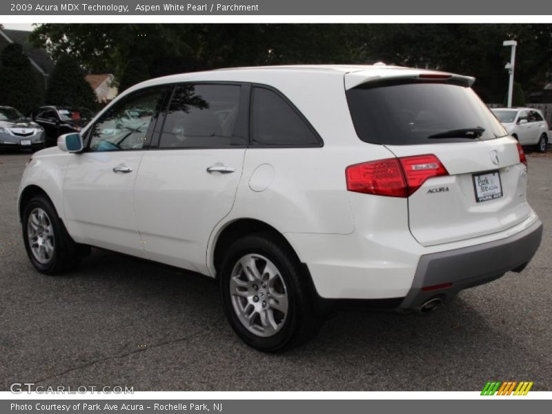 Aspen White Pearl / Parchment 2009 Acura MDX Technology