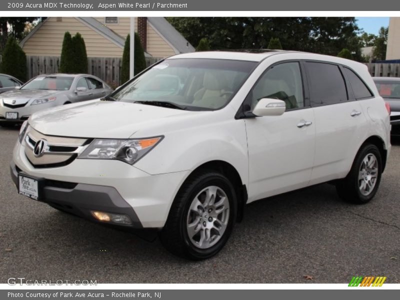 Aspen White Pearl / Parchment 2009 Acura MDX Technology