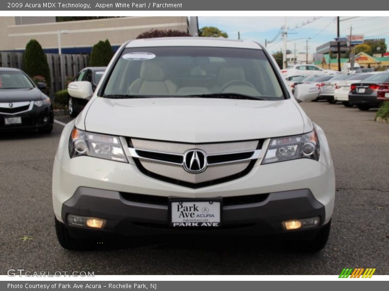 Aspen White Pearl / Parchment 2009 Acura MDX Technology