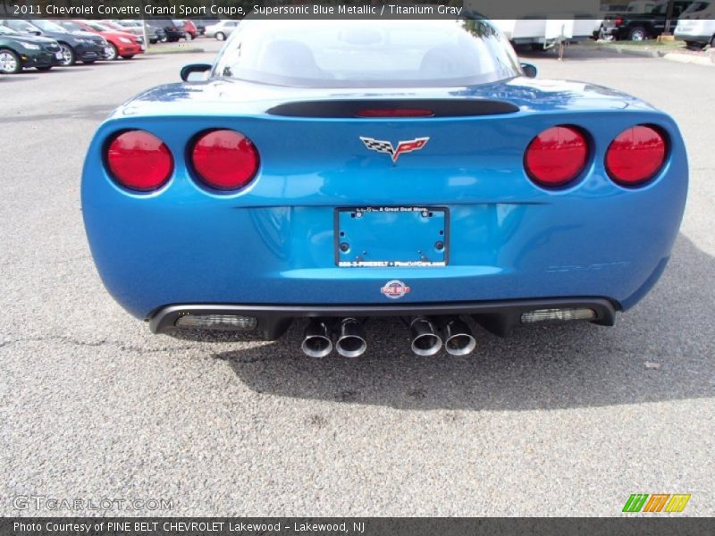 Supersonic Blue Metallic / Titanium Gray 2011 Chevrolet Corvette Grand Sport Coupe
