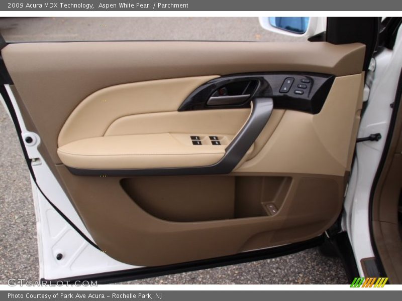 Aspen White Pearl / Parchment 2009 Acura MDX Technology