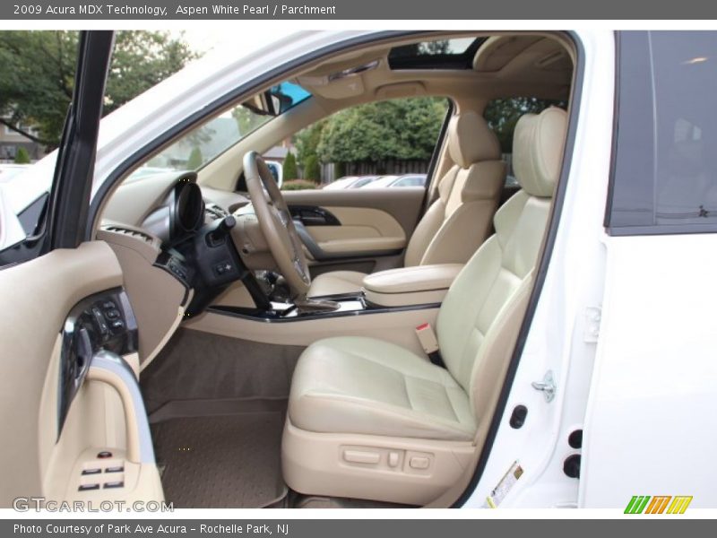 Aspen White Pearl / Parchment 2009 Acura MDX Technology