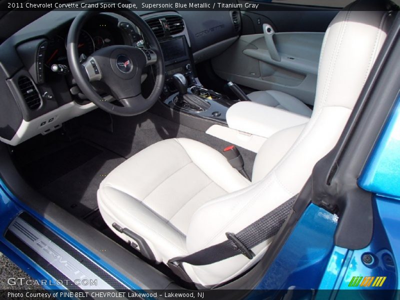  2011 Corvette Grand Sport Coupe Titanium Gray Interior