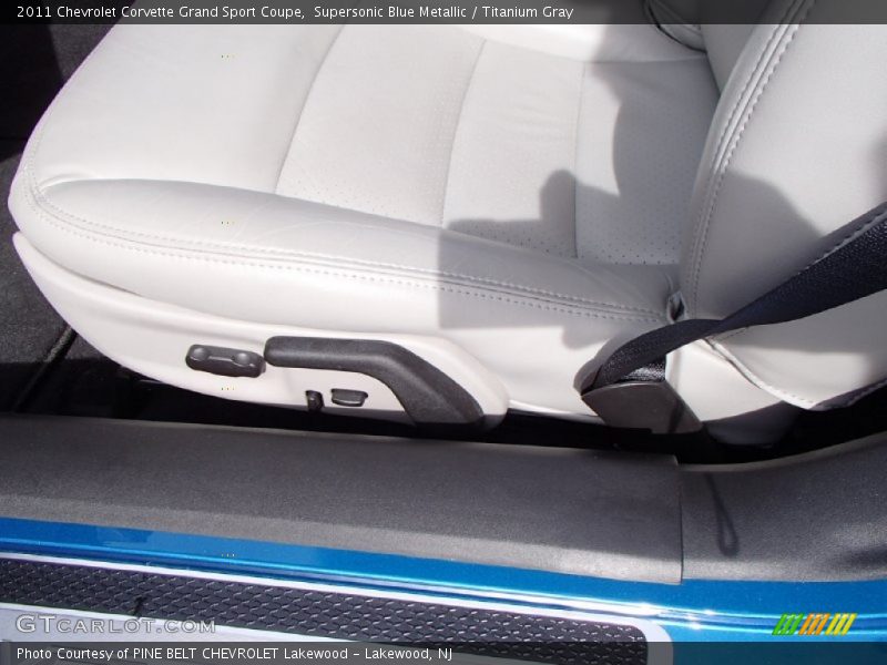Supersonic Blue Metallic / Titanium Gray 2011 Chevrolet Corvette Grand Sport Coupe