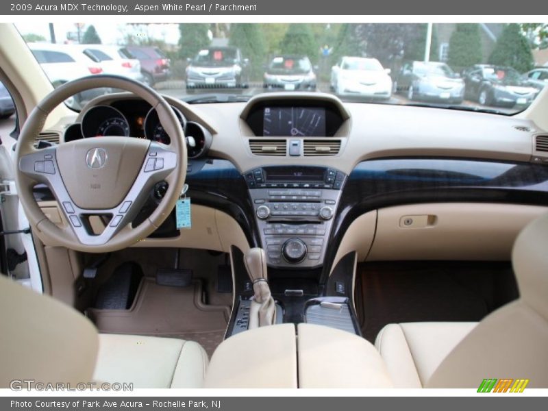 Aspen White Pearl / Parchment 2009 Acura MDX Technology