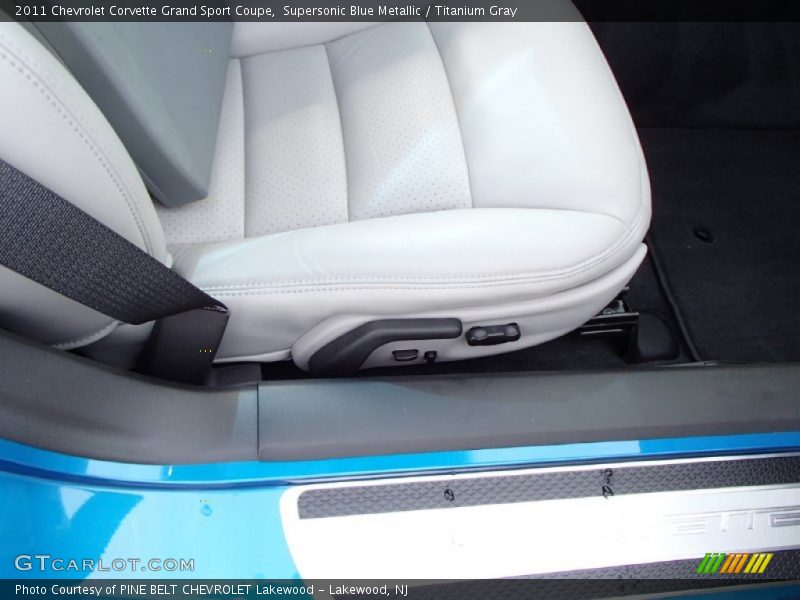 Supersonic Blue Metallic / Titanium Gray 2011 Chevrolet Corvette Grand Sport Coupe