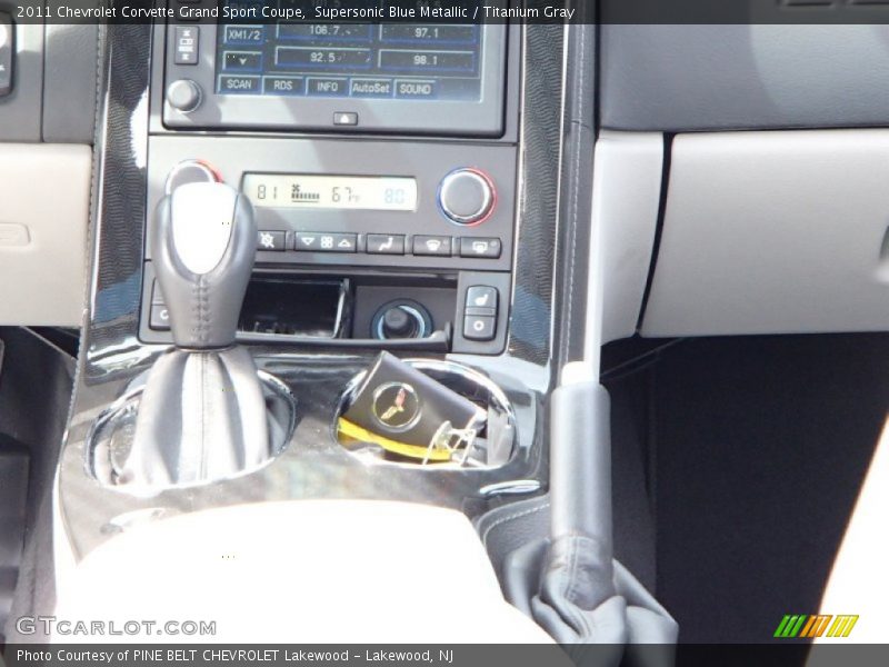 Supersonic Blue Metallic / Titanium Gray 2011 Chevrolet Corvette Grand Sport Coupe