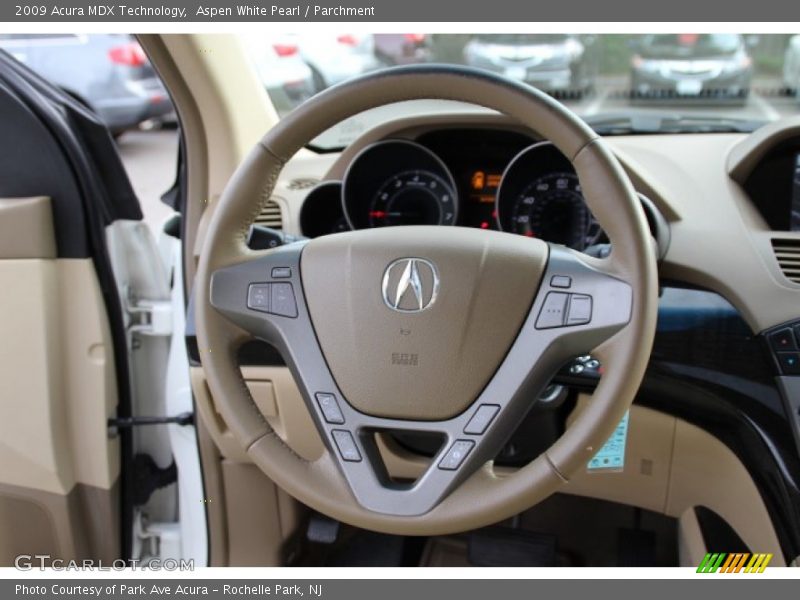 Aspen White Pearl / Parchment 2009 Acura MDX Technology