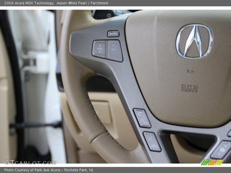 Aspen White Pearl / Parchment 2009 Acura MDX Technology