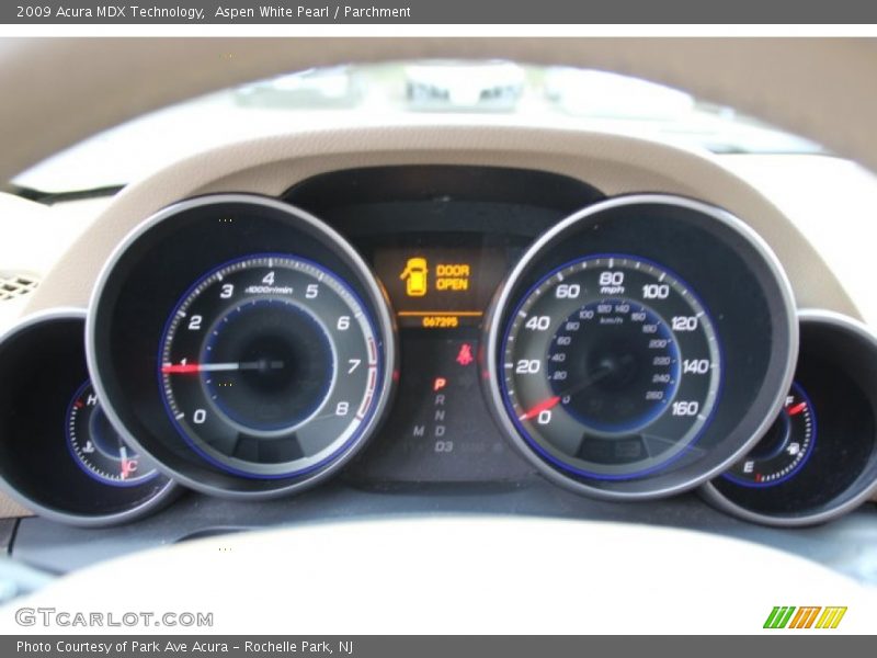 Aspen White Pearl / Parchment 2009 Acura MDX Technology
