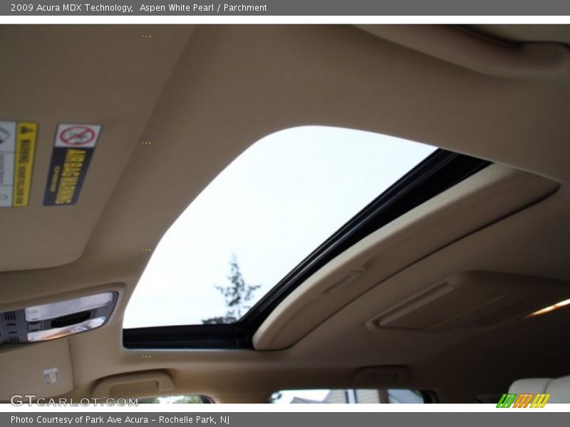 Aspen White Pearl / Parchment 2009 Acura MDX Technology