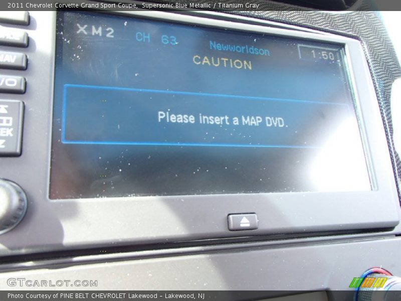Supersonic Blue Metallic / Titanium Gray 2011 Chevrolet Corvette Grand Sport Coupe